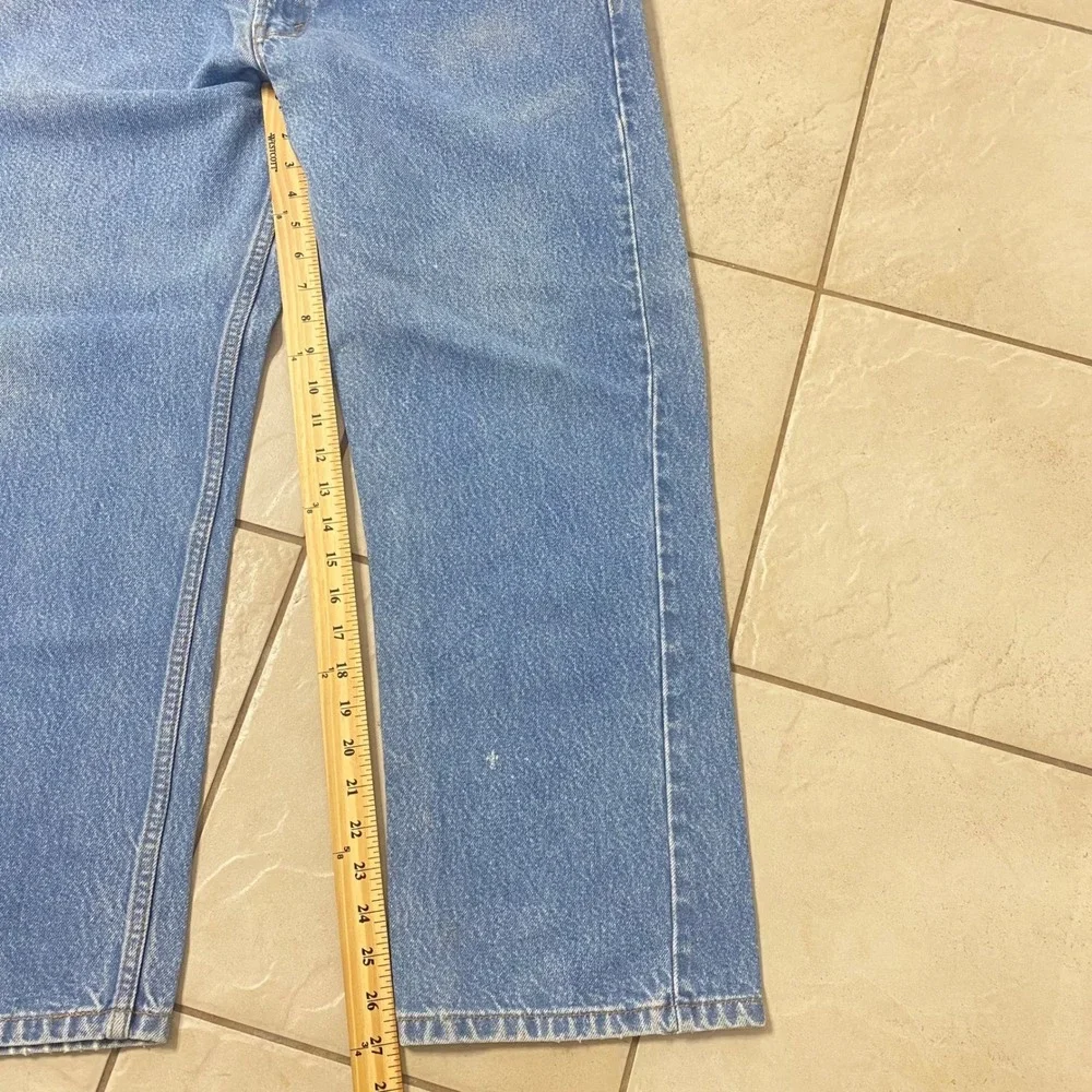 Levi Strauss 505 Regular Fit Jeans Mens W38 L29 Light Wash Denim Casual